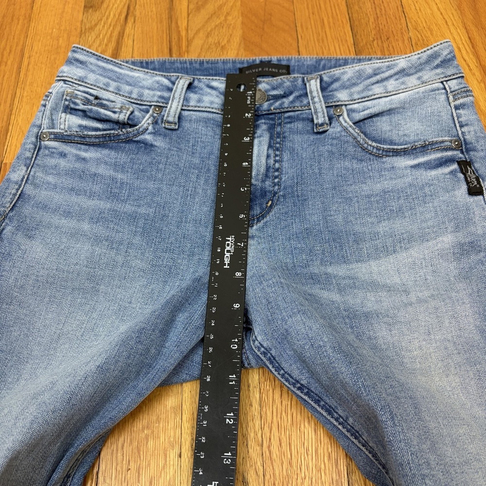 Silver Jeans Co Avery Skinny Jeans Womens 28x29 Blue Medium Wash Stretch‎ Denim - Picture 7 of 9